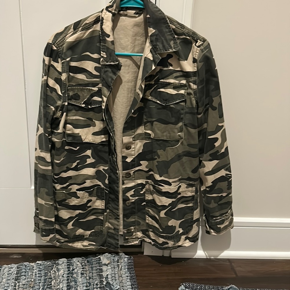 Fashion Nova Camo Utility Jacket Lightweight
